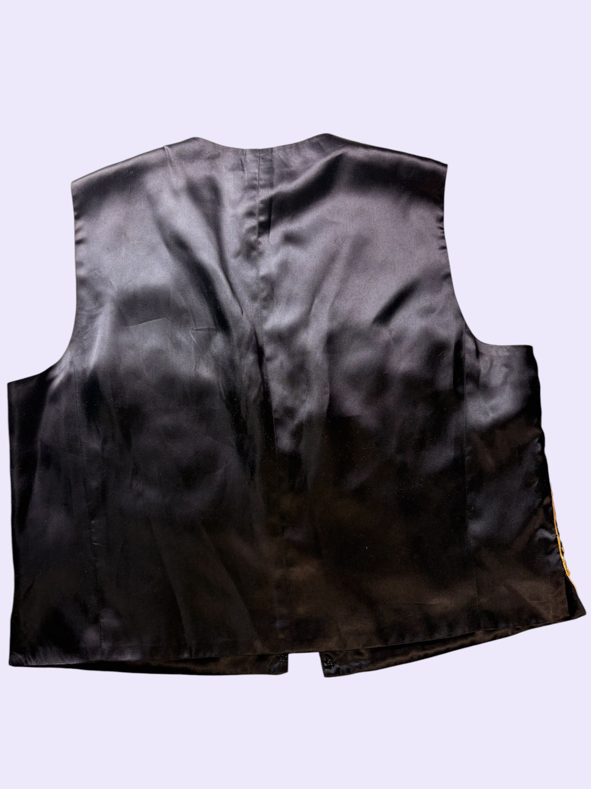 Gold and black embroidered sequin Vest