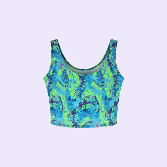 Electric Lagoon Crop Top