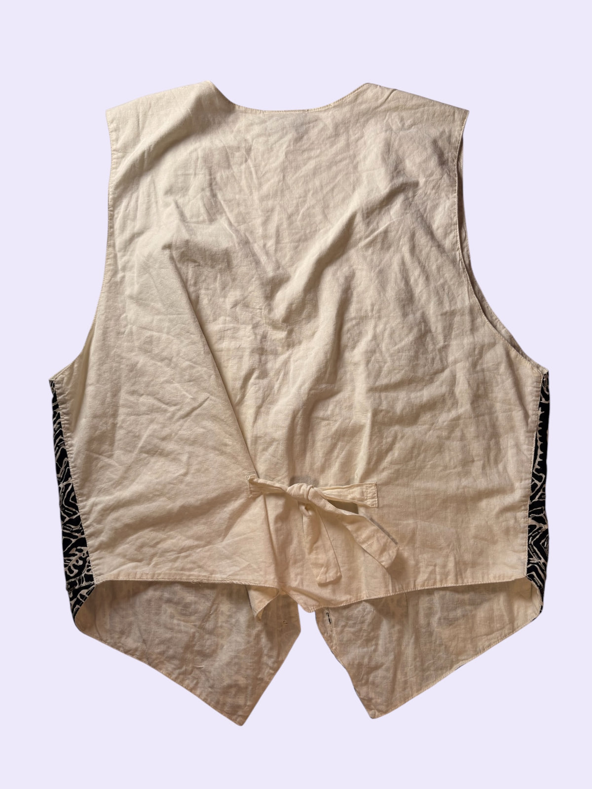Black And White Abstract Vest
