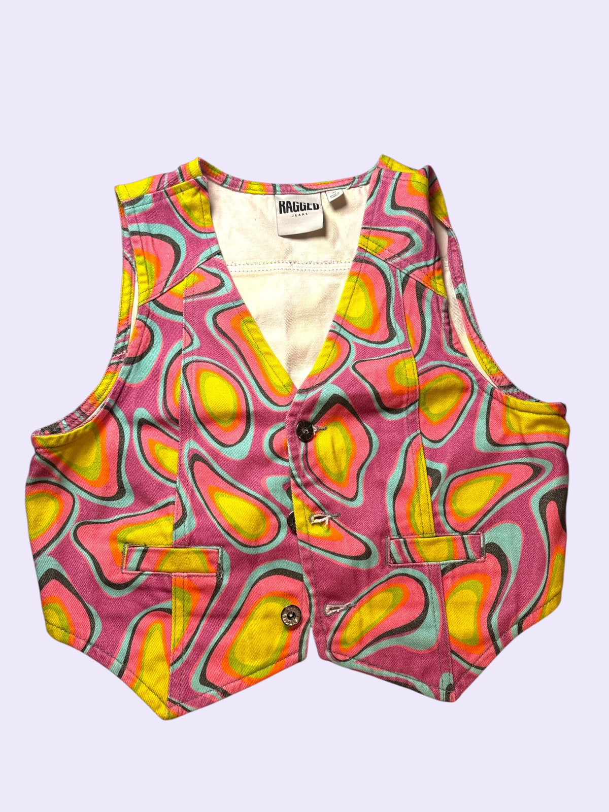 Trippy Denim Vest