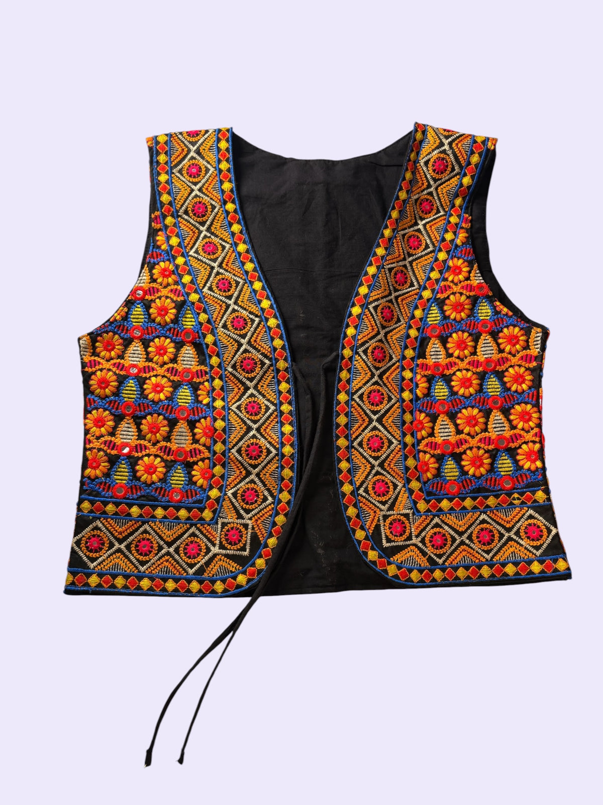 Floral Embroidered Vest