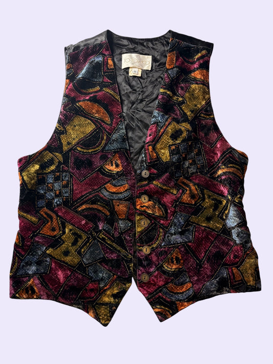 Velvet Abstract Vest