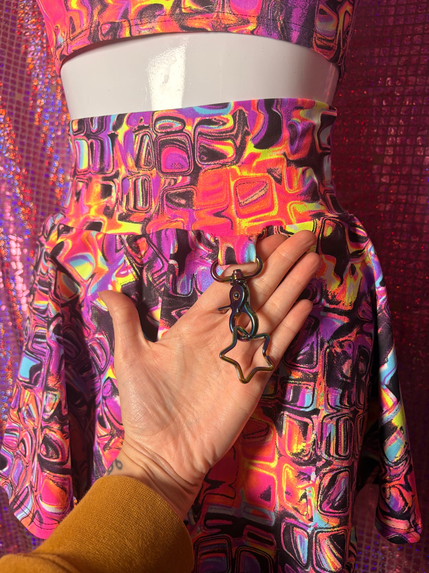 Disco Drip Star Cham Skirt