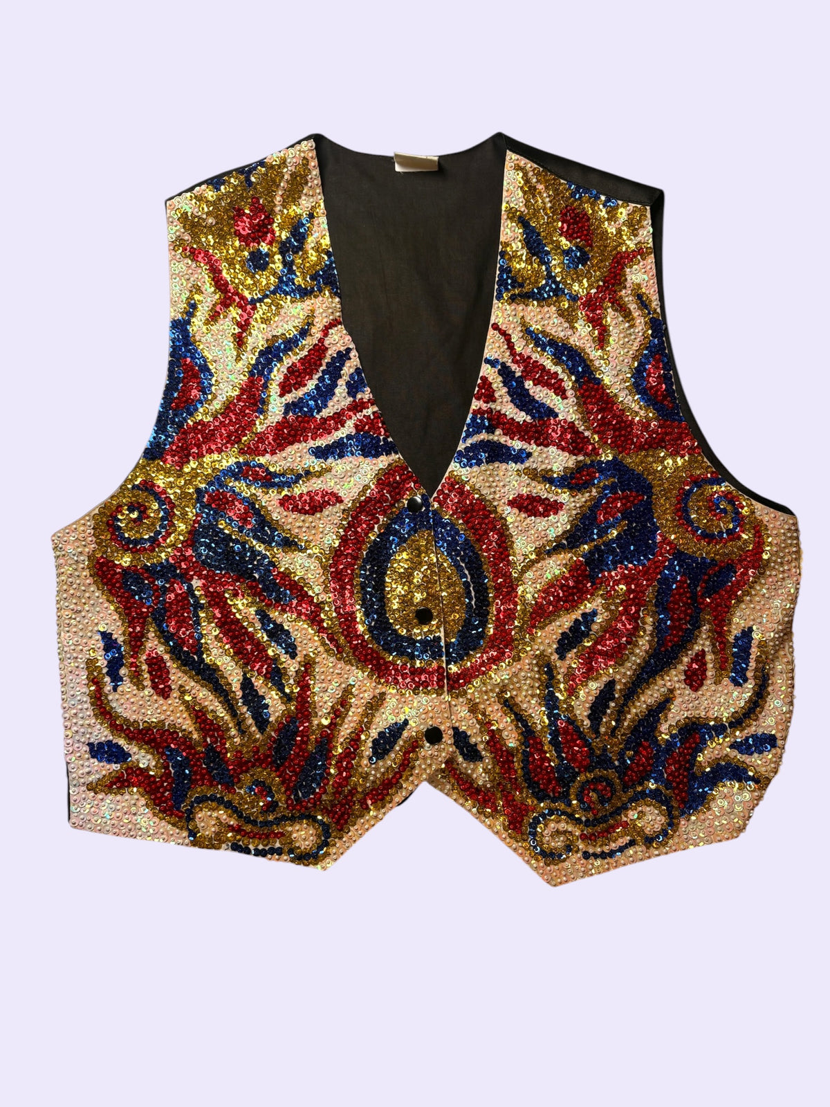 Sunburst Sequin Vest