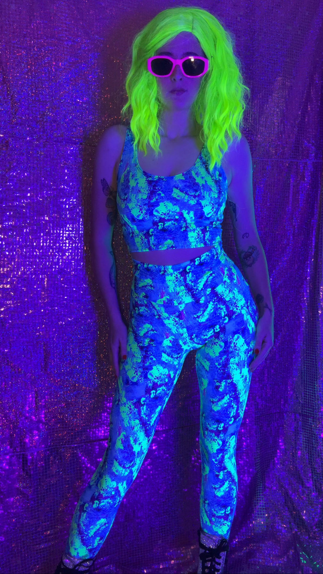 Electric Lagoon Crop Top