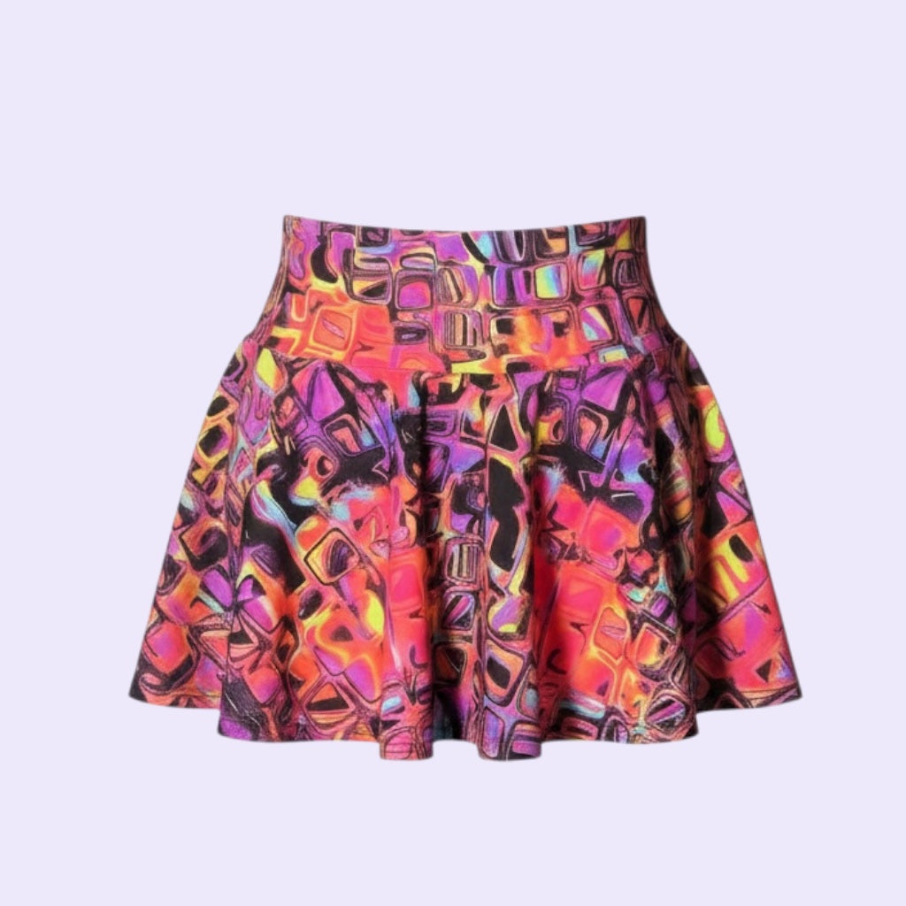 Disco Drip Star Cham Skirt