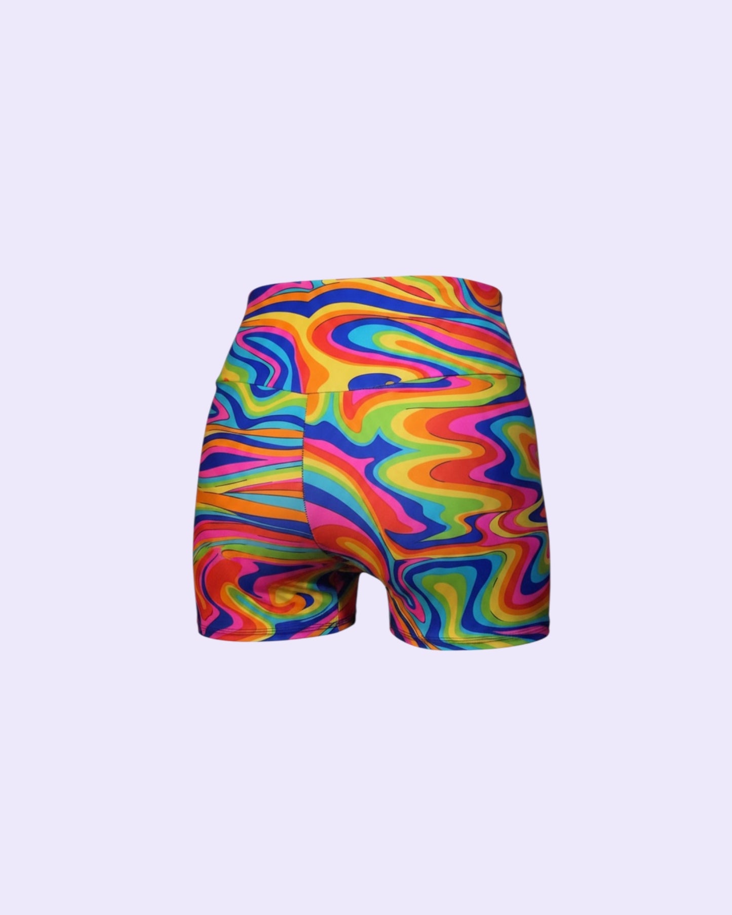 Rainbow Drip Biker Shorts